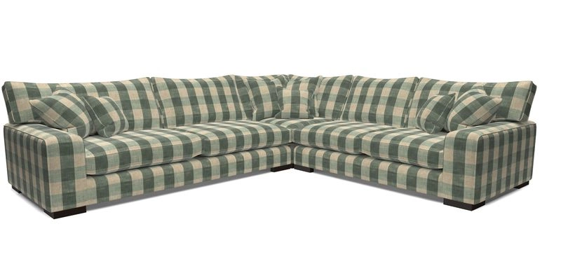 Richmond Large Corner Unit LHF in Two Tone Plain Biscuit