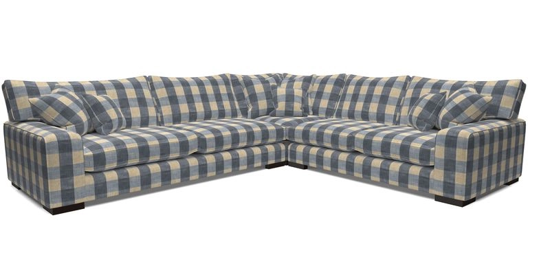 Richmond Large Corner Unit LHF in Two Tone Plain Biscuit