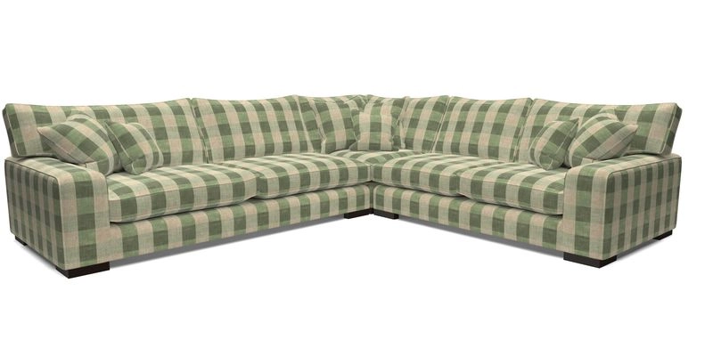 Richmond Large Corner Unit LHF in Two Tone Plain Biscuit