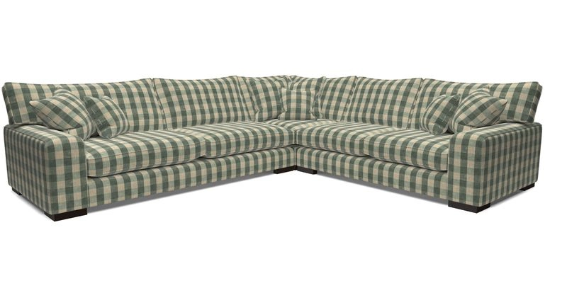 Richmond Large Corner Unit LHF in Two Tone Plain Biscuit