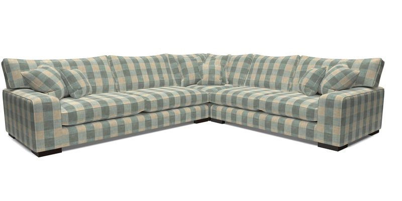 Richmond Large Corner Unit LHF in Two Tone Plain Biscuit