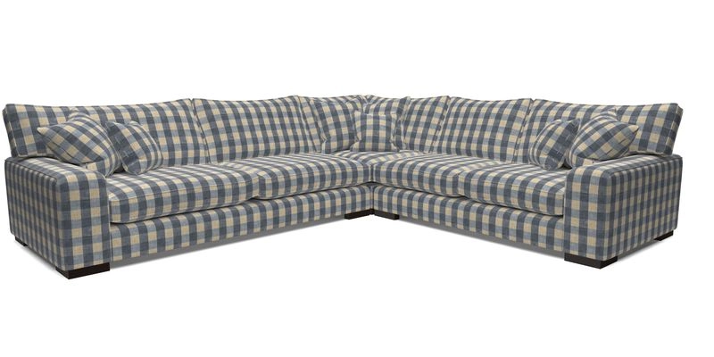 Richmond Large Corner Unit LHF in Two Tone Plain Biscuit