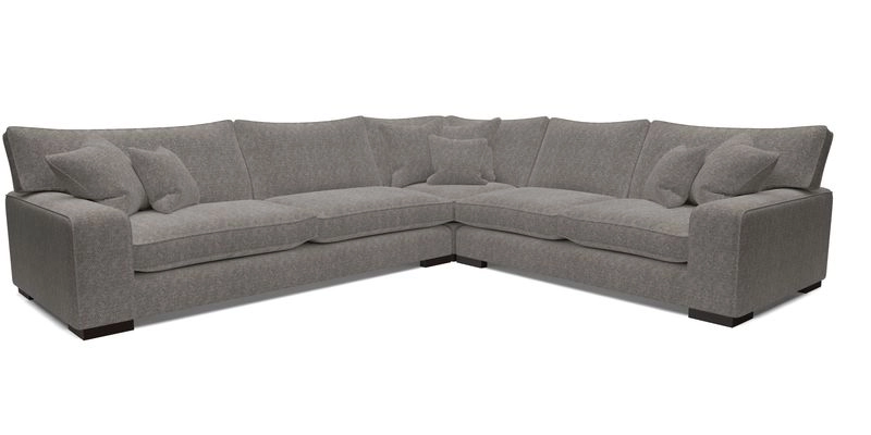 Richmond Large Corner Unit LHF in Two Tone Plain Biscuit