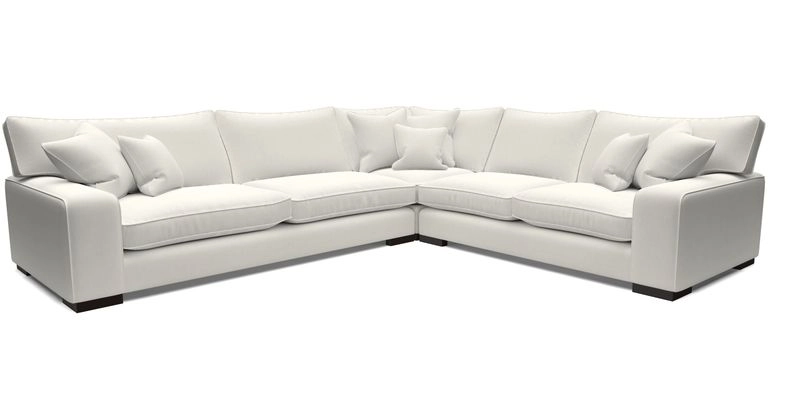 Richmond Large Corner Unit LHF in Two Tone Plain Biscuit