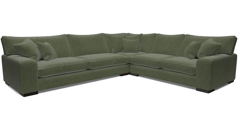 Richmond Large Corner Unit LHF in Two Tone Plain Biscuit