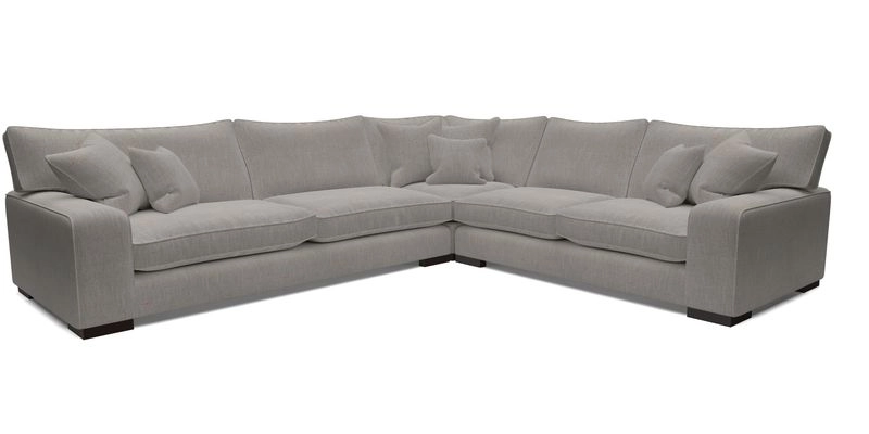 Richmond Large Corner Unit LHF in Two Tone Plain Biscuit