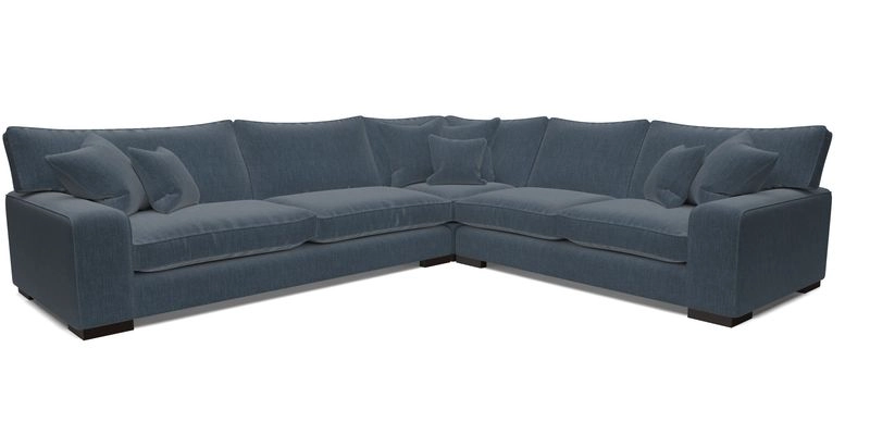 Richmond Large Corner Unit LHF in Two Tone Plain Biscuit