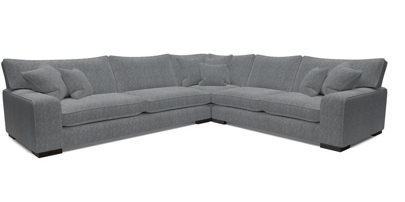 Richmond Large Corner Unit LHF in Two Tone Plain Biscuit