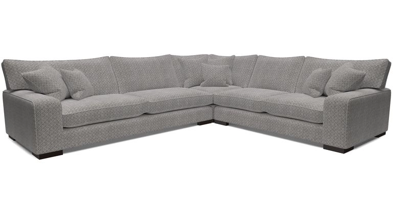 Richmond Large Corner Unit LHF in Two Tone Plain Biscuit