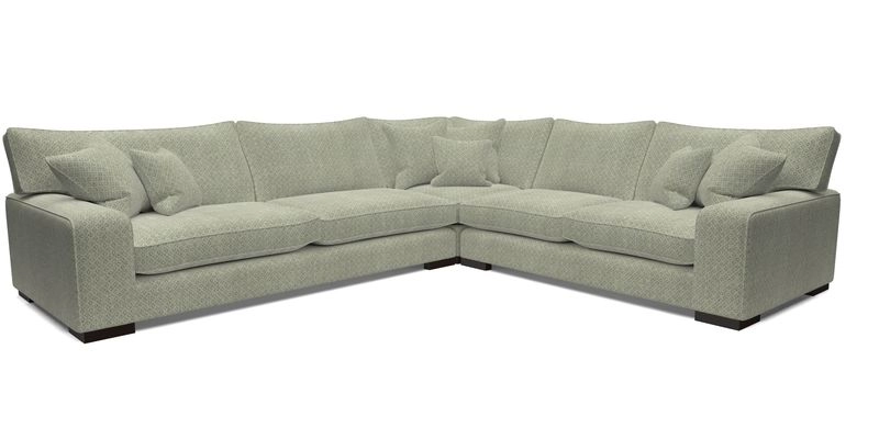 Richmond Large Corner Unit LHF in Two Tone Plain Biscuit