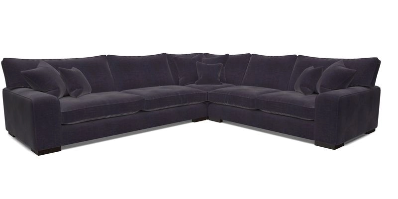 Richmond Large Corner Unit LHF in Two Tone Plain Biscuit