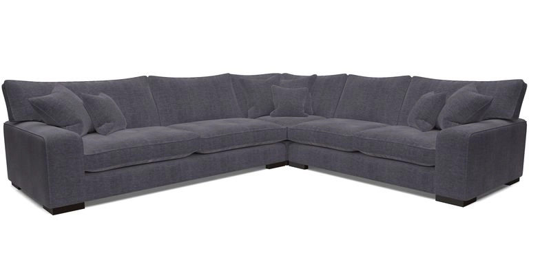 Richmond Large Corner Unit LHF in Two Tone Plain Biscuit