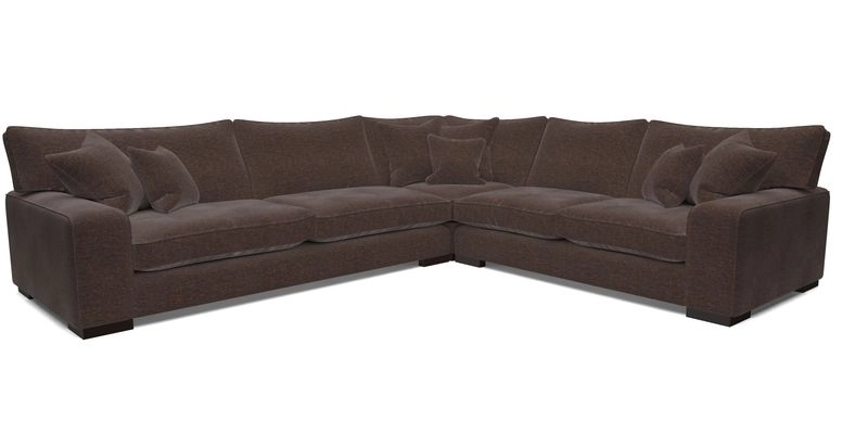 Richmond Large Corner Unit LHF in Two Tone Plain Biscuit