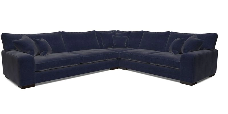 Richmond Large Corner Unit LHF in Two Tone Plain Biscuit