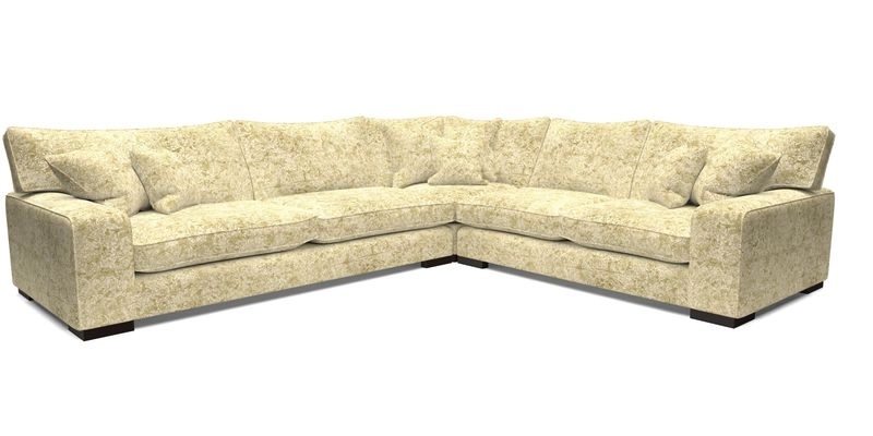Richmond Large Corner Unit LHF in Two Tone Plain Biscuit