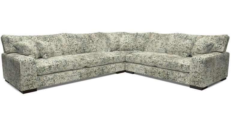 Richmond Large Corner Unit LHF in Two Tone Plain Biscuit