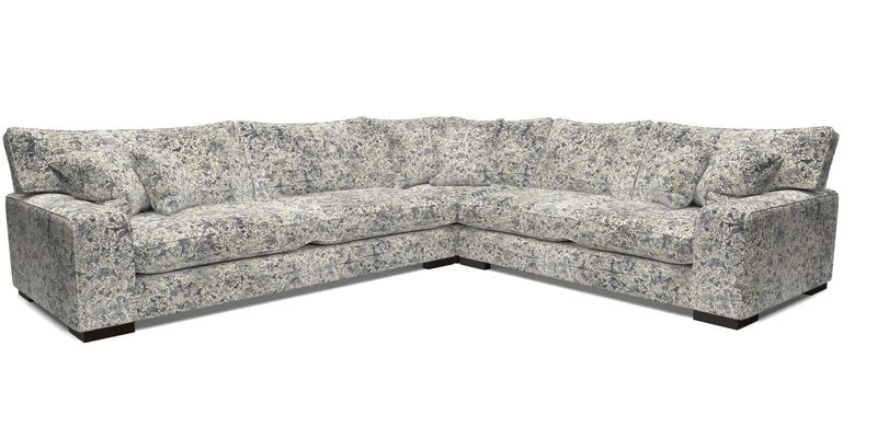 Richmond Large Corner Unit LHF in Two Tone Plain Biscuit