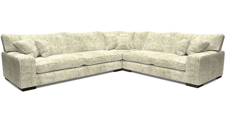 Richmond Large Corner Unit LHF in Two Tone Plain Biscuit