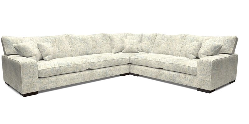 Richmond Large Corner Unit LHF in Two Tone Plain Biscuit