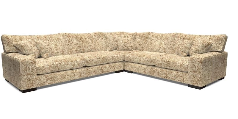 Richmond Large Corner Unit LHF in Two Tone Plain Biscuit