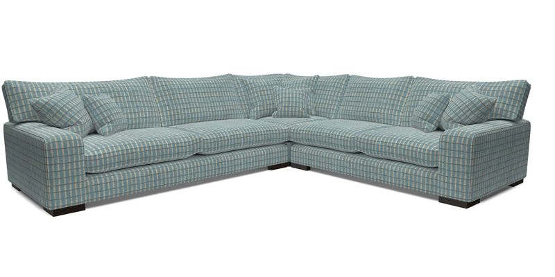 Richmond Large Corner Unit LHF in Two Tone Plain Biscuit