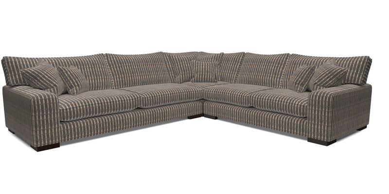 Richmond Large Corner Unit LHF in Two Tone Plain Biscuit