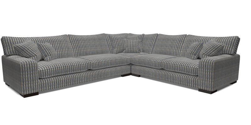 Richmond Large Corner Unit LHF in Two Tone Plain Biscuit