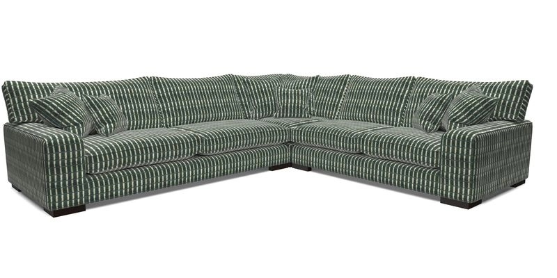 Richmond Large Corner Unit LHF in Two Tone Plain Biscuit