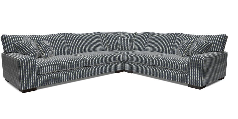 Richmond Large Corner Unit LHF in Two Tone Plain Biscuit