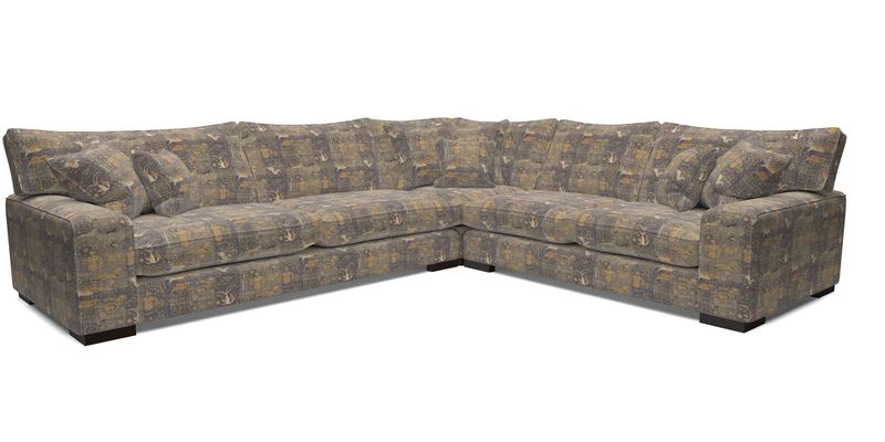 Richmond Large Corner Unit LHF in Two Tone Plain Biscuit