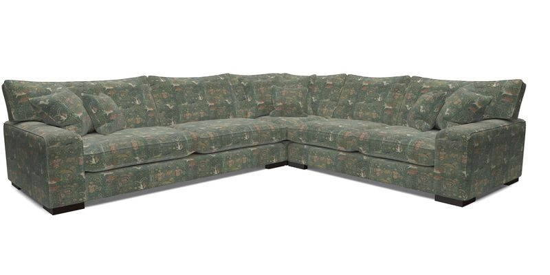 Richmond Large Corner Unit LHF in Two Tone Plain Biscuit