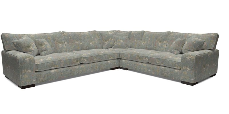 Richmond Large Corner Unit LHF in Two Tone Plain Biscuit