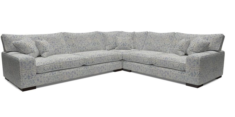 Richmond Large Corner Unit LHF in Two Tone Plain Biscuit