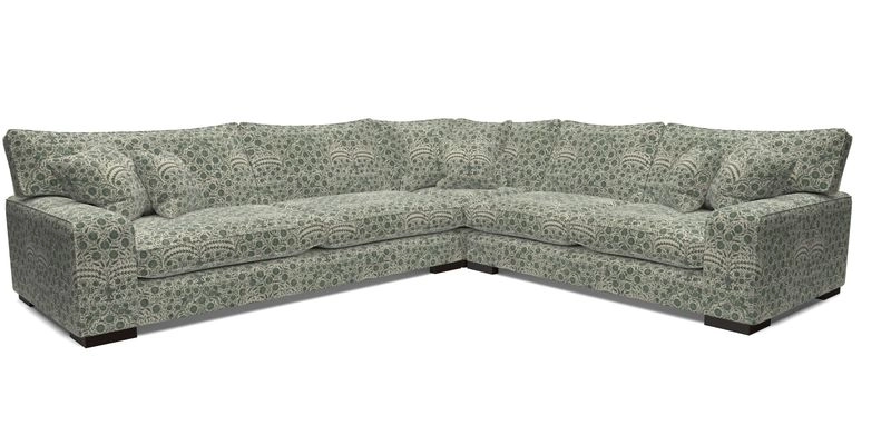 Richmond Large Corner Unit LHF in Two Tone Plain Biscuit