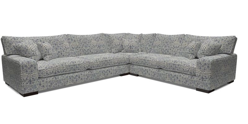 Richmond Large Corner Unit LHF in Two Tone Plain Biscuit