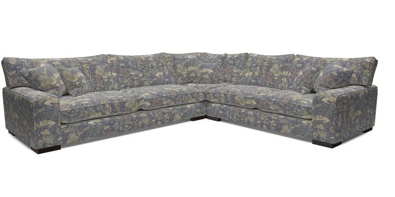 Richmond Large Corner Unit LHF in Two Tone Plain Biscuit