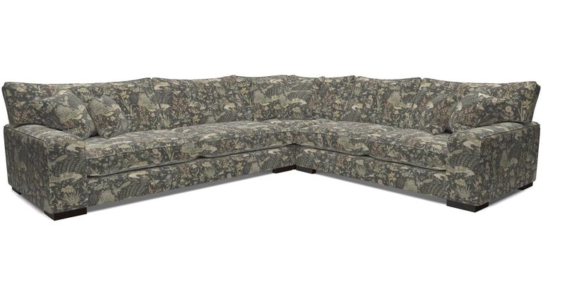 Richmond Large Corner Unit LHF in Two Tone Plain Biscuit