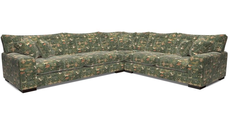 Richmond Large Corner Unit LHF in Two Tone Plain Biscuit