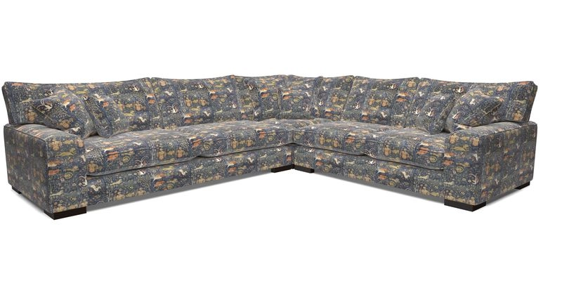 Richmond Large Corner Unit LHF in Two Tone Plain Biscuit