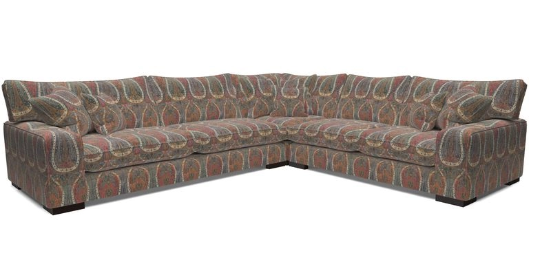 Richmond Large Corner Unit LHF in Two Tone Plain Biscuit