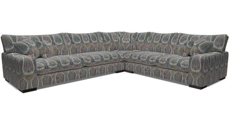 Richmond Large Corner Unit LHF in Two Tone Plain Biscuit