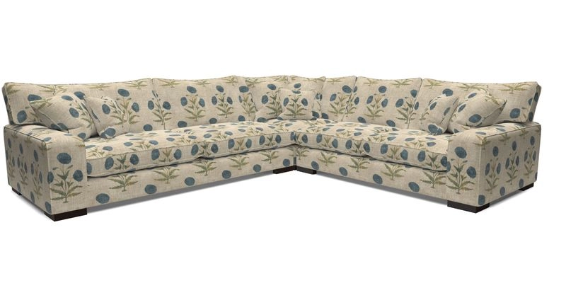 Richmond Large Corner Unit LHF in Two Tone Plain Biscuit