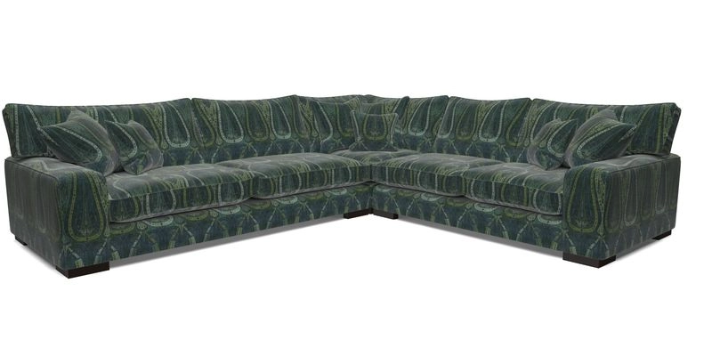 Richmond Large Corner Unit LHF in Two Tone Plain Biscuit