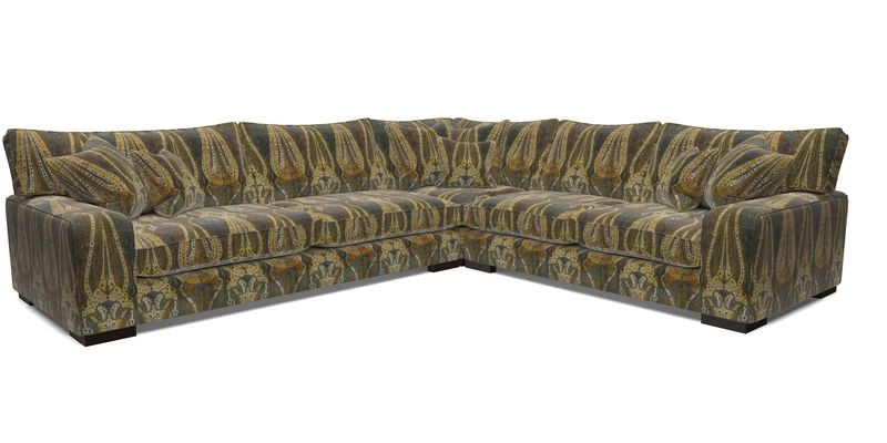 Richmond Large Corner Unit LHF in Two Tone Plain Biscuit