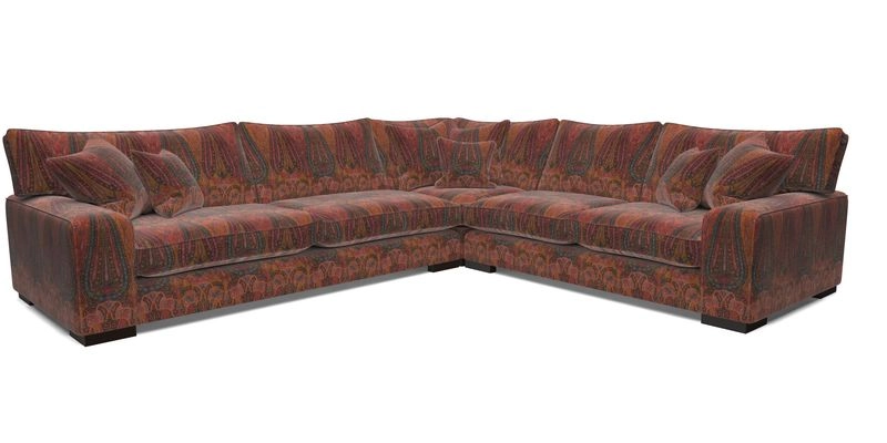 Richmond Large Corner Unit LHF in Two Tone Plain Biscuit