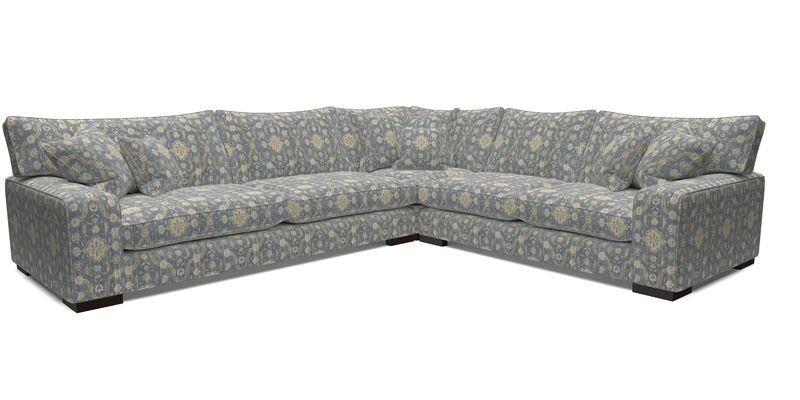 Richmond Large Corner Unit LHF in Two Tone Plain Biscuit