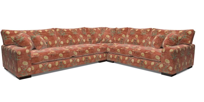 Richmond Large Corner Unit LHF in Two Tone Plain Biscuit