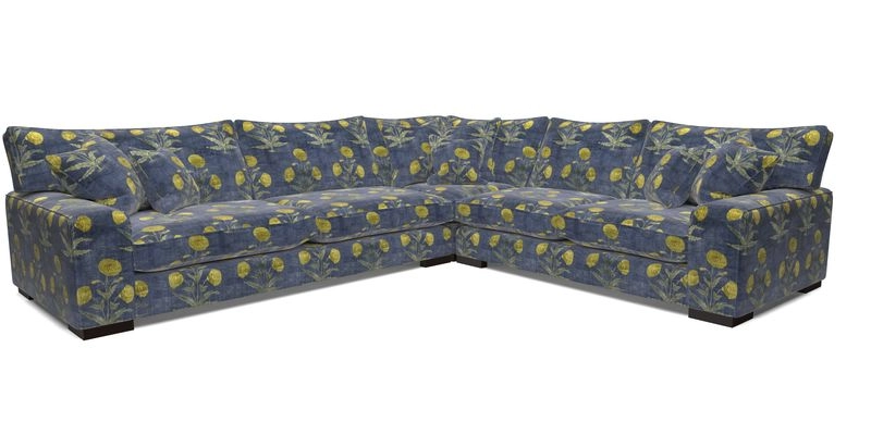 Richmond Large Corner Unit LHF in Two Tone Plain Biscuit