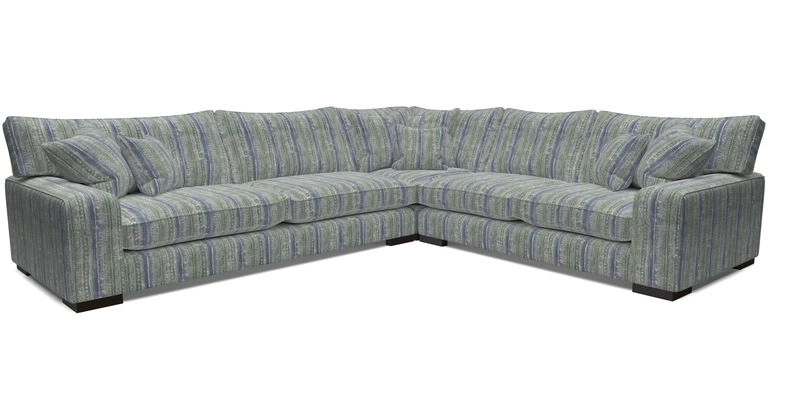 Richmond Large Corner Unit LHF in Two Tone Plain Biscuit