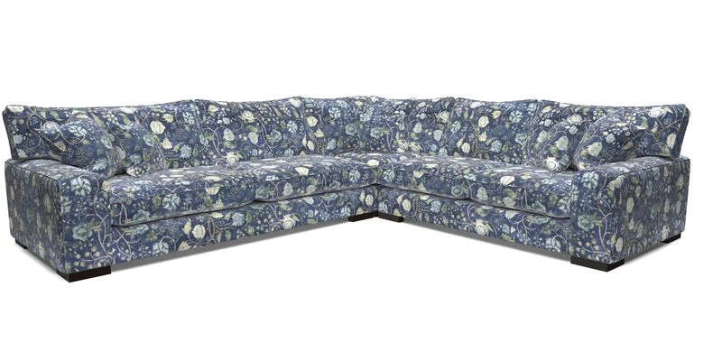 Richmond Large Corner Unit LHF in Two Tone Plain Biscuit